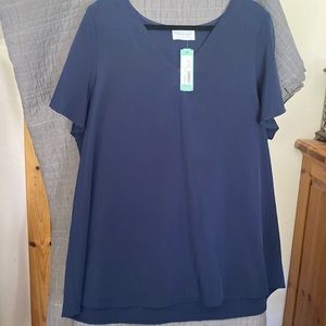 Women’s 2x slit sleeves blouse